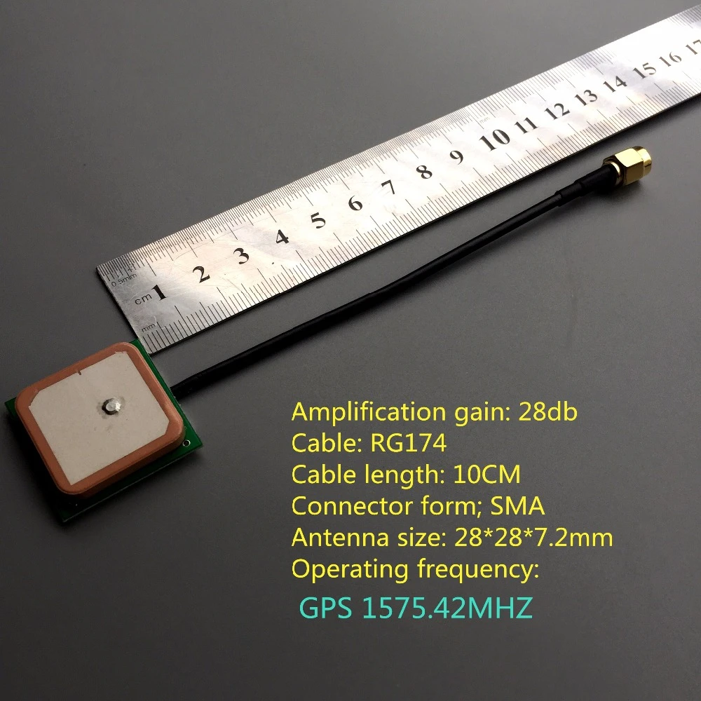 完全送料無料 アンテナGPSBD28DBI GPSナビゲーションモジュール 広告機に適用可能な機器用の磁気ベースを備えた高ゲイン防水SMAオスヘッド