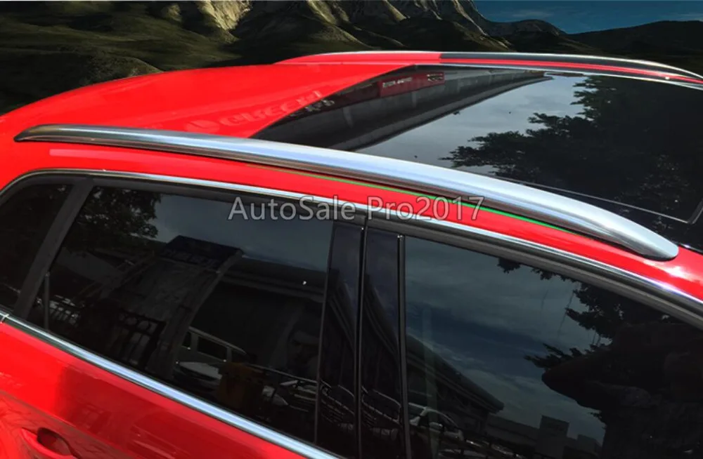 Высокое качество алюминиевого сплава рейлинги стойки Боковые Бары украшения Накладка для Audi A3 крышка 2* стайлинга автомобилей