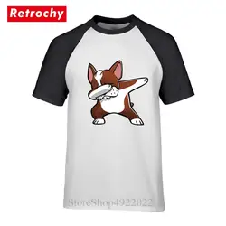 Kawaii вытирая Бостон-терьер собака футболка мода комикс собака Dab Мужская футболка Hombre Camisetas любителей животных блузка из хипстера футболка