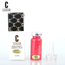 Изделие microblading Средства ухода за губами татуировки завод пигментные чернила эмульсии постоянный Макияж Чернила Красный 15 мл