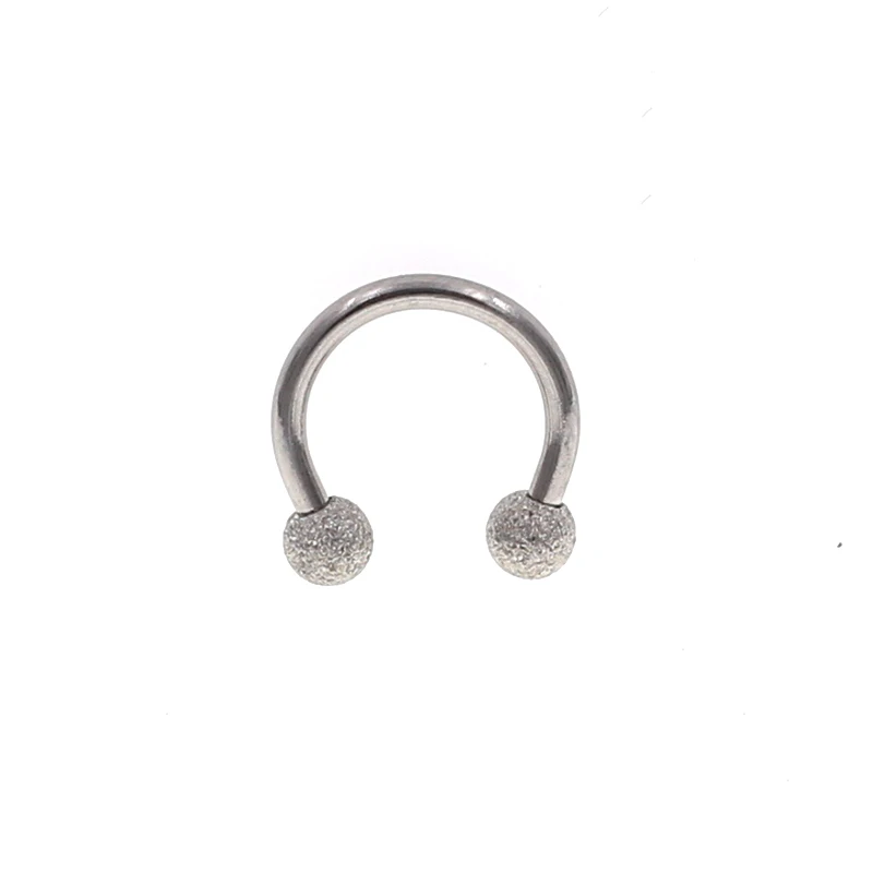 Starbeauty 2Pcs Mix Color 16G Gauge 3mm 316L Surgical Steel Piercing Horseshoe Circular Rings for Nose Eyebrow Lip Ear Stud - Image 3