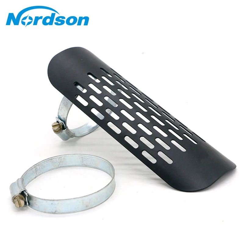 

Nordson Motorcycle Exhaust Muffler Pipe Heat Shield Cover Heel Guard Universal For Harley Kawasaki Honda Suzuki