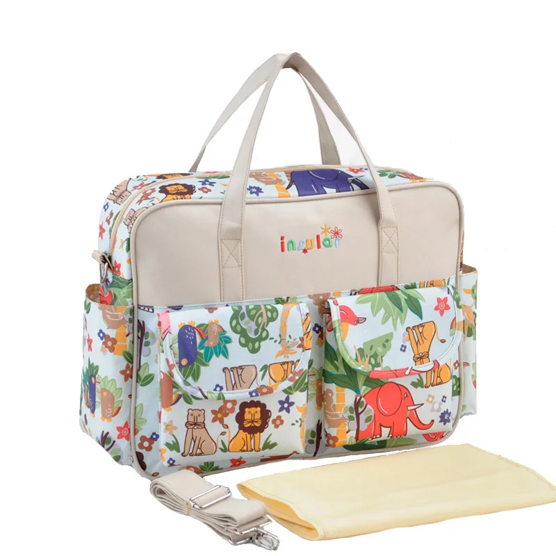 Baby Nappy Durable Bags Large Diaper Multifunction Handbag Waterproof Tote Mummy Messenger Baby Stroller Maternity Bag BB6051 (8)