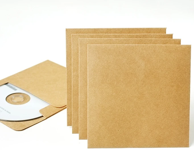 5 шт. квадратные крафт конверты для CD канцелярские принадлежности подарочные