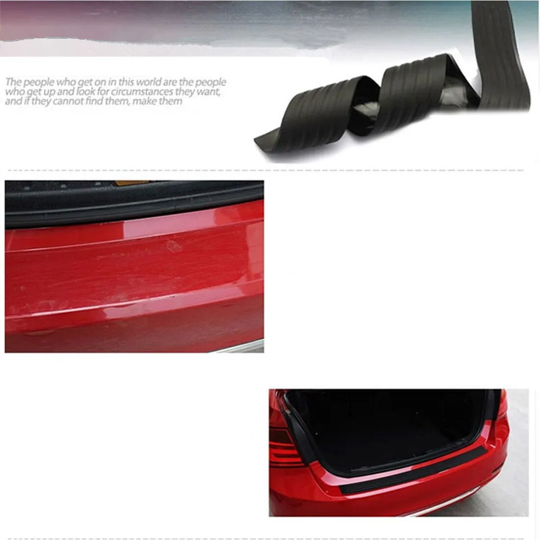 104*9 cm Car Rear Bumper Plate Door Sill Scuff Protective Sill Cover