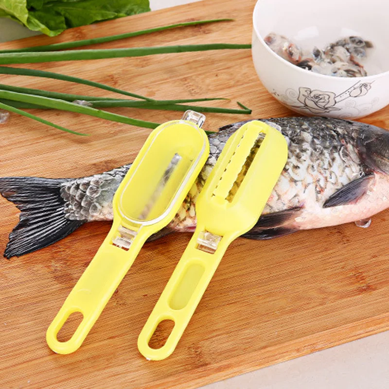 Plastic Fish Cleaning Knife Fish Peeler Scraper Scales Remover Peel