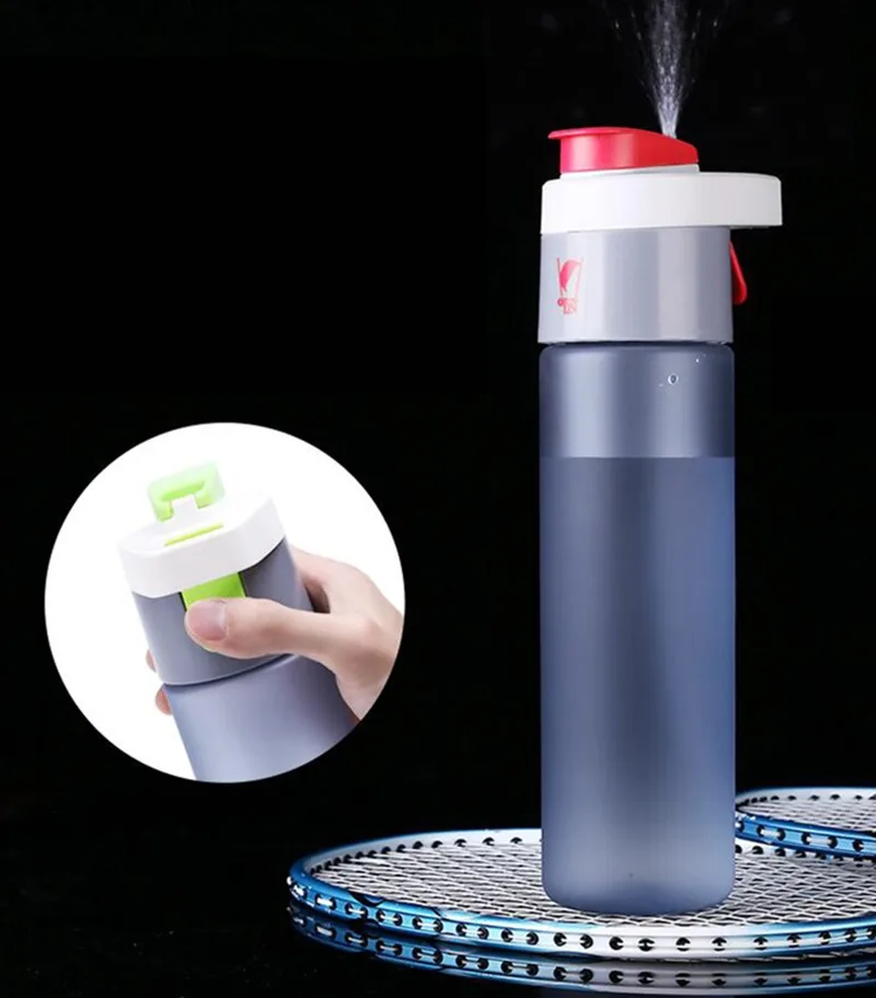 Пластиковая Спортивная бутылка с распылителем для воды, соломинка для активного отдыха на велосипеде, увлажняющий чайник, велосипедные бутылки для тренажерного зала