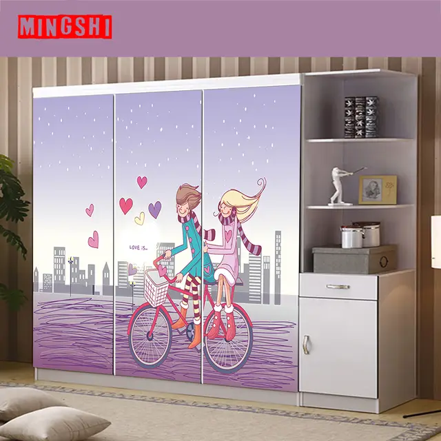 Vinyl Custom Room Door Wardrobe Garderobe Wraps Stickers Decals
