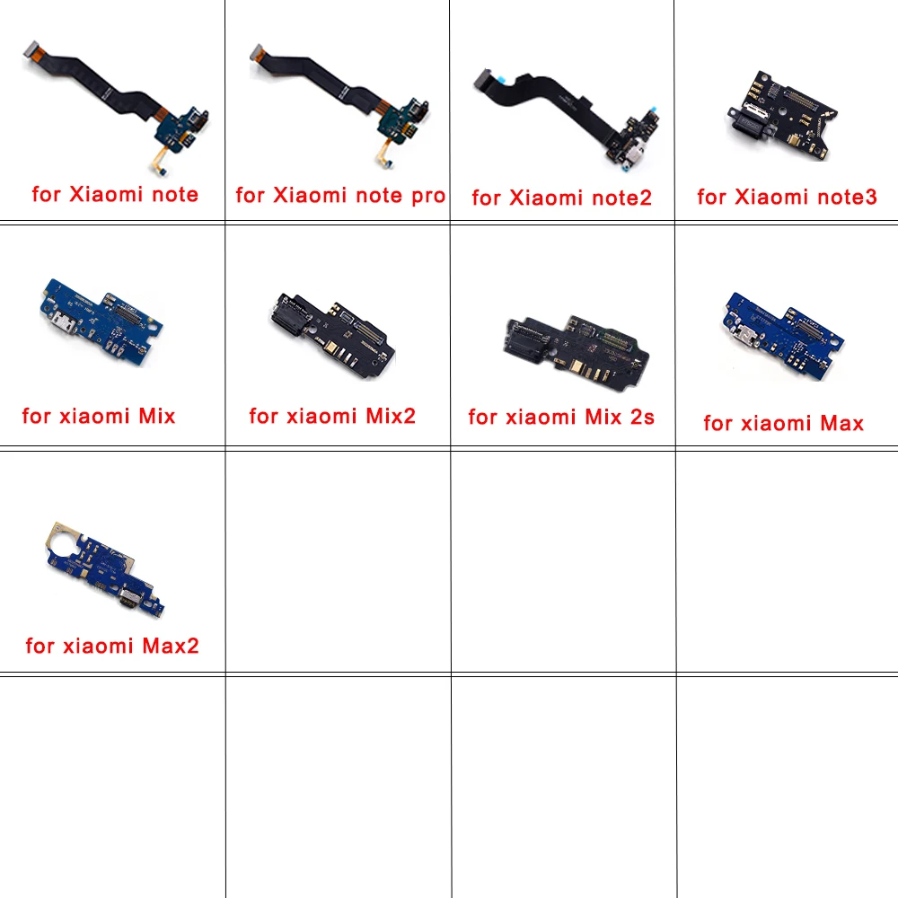 

USB Port Connector Dock Charging Flex Cable For Xiaomi Mi Note 2 Max Mix 1 2 2s 3 Pro Charger PCB Board Flex