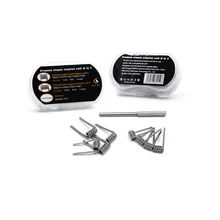 Original 8 unids/pack Geekvape Enmarcado grapa clapton bobina N80 Fundido clapton bobinas de bobina 2 en 1 para el cigarrillo electrónico Vape DIY