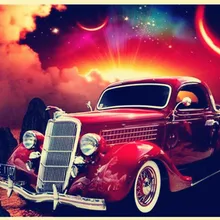 Алмазная картина eigen foto спортивный автомобиль пейзаж 5D DIY алмазная живопись на заказ Полная площадь/круглая алмазная живопись Paw Декор