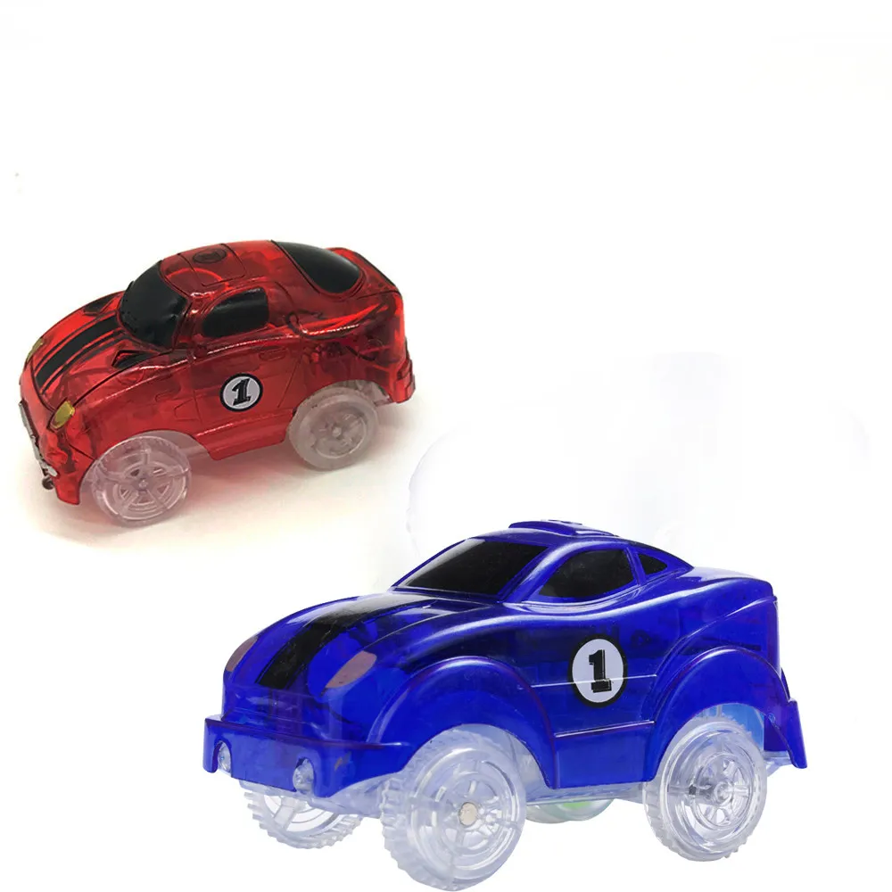 Cars for Magic-Tracks Glow in the Dark Light Up Car Race Amazing Racetrack Toy 