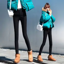 Высокая Талия Леггинсы Для женщин тонкий эластичный растягивается Bodycon леггинсы Офисные женские туфли брюки