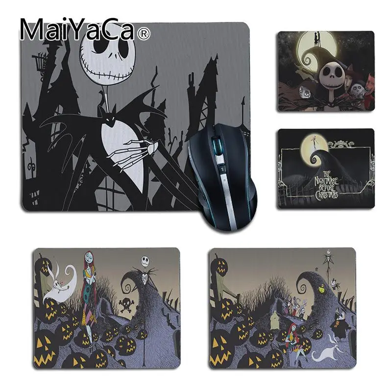

MaiYaCa Fashion Nightmare Before Halloween Christmas Rubber Mouse Durable Desktop Mousepad office accessory gaming mouse pad