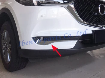 

Car Front Foglight Fog Light Chromium Styling Moulding Trims Cover For Mazda CX-5 KF 2017 2018 CX5 Strips Overlay Accessories