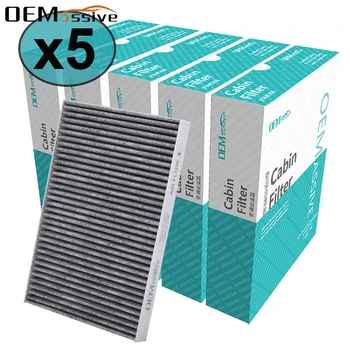 5x車アクセサリー花粉キャビンエアフィルター日産デュアリス 27277-EN025 キャシュカイJ10 セントラB16 エクストレイルT31 2009 2010 2011 2012