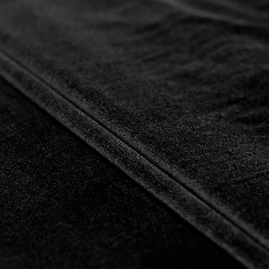 Перламутровая шелковая бархатная шелковая ткань черного цвета шелковые хлопковые материалы осеннее платье DIY Ткань ткани - Цвет: black