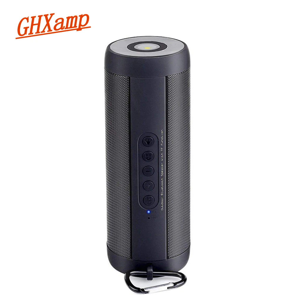 

GHXAMP Outdoor Columm Bluetooth Speaker Wireless FM Radio Waterproof 3D Stereo Portable Bicycle Loudspeaker With Flashlight 1PC