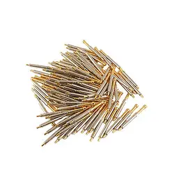 

100 Pcs Gold Plated 3.5mm Tip Spring Loaded Test Probes