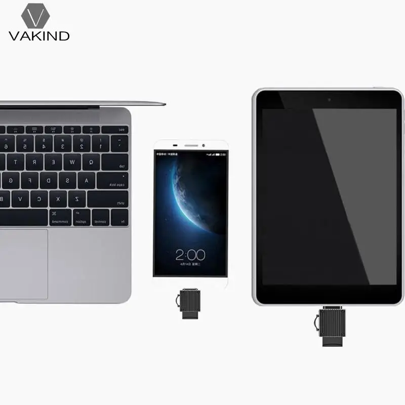 VAKIND OTG Type-C TF Memory Card Reader High Speed U Disk Adapter Smartphones/Laptop Accessories for Samsung S9 VAKIND OTG Type-C TF Memory Card Reader High Speed U Disk Adapter Smartphones/Laptop Accessories for Samsung S9