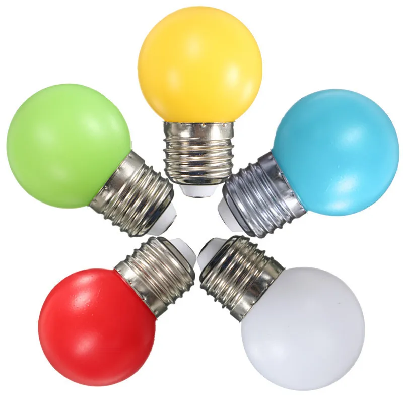

Newest Colorful LED Light Bulb E27 Golf Ball Globe LED Lamp Bulb 1W 2W 3W Energy Saving Lamp Home Decor LED Light 110-240V