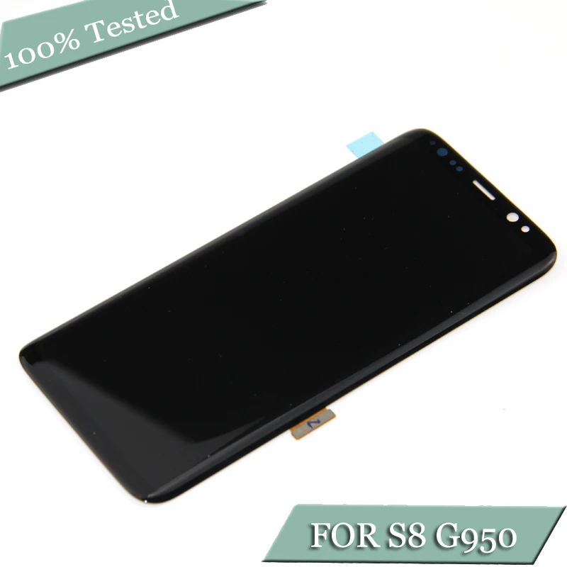 

100% Tested 5.8''AMOLED Display For SAMSUNG S8 G950F G950U LCD Display Touch Screen Digitizer Assembly Replacement Black