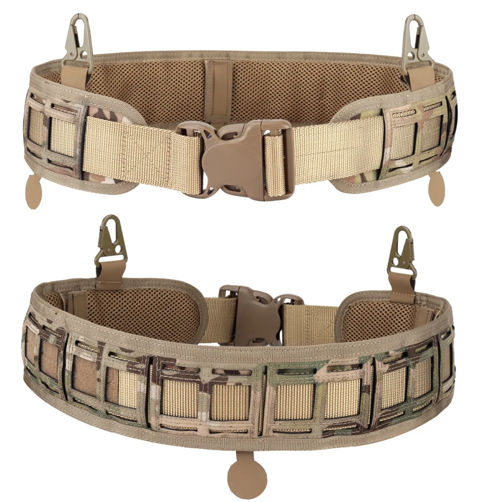  Tactical Waist Belt Cummerbunds Men Vest Belt Nylon 1000D Molle Belt Padded CS Combat Hunting Milit