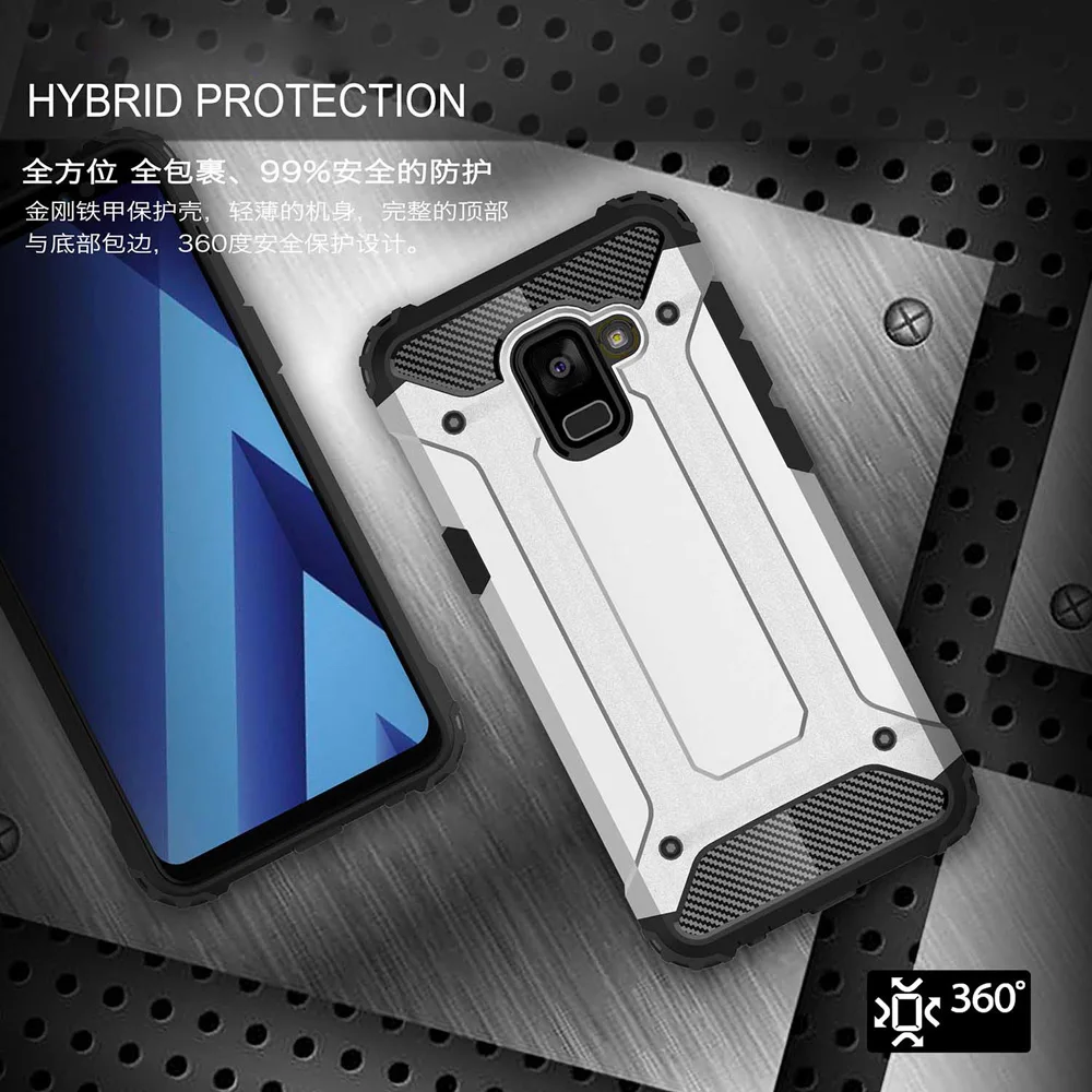 

Shockproof Armor Phone Case 5.6For Samsung Galaxy A8 2018 Case For Samsung Galaxy A8 2018 A830 A830F Cell Phone Back Cover Case