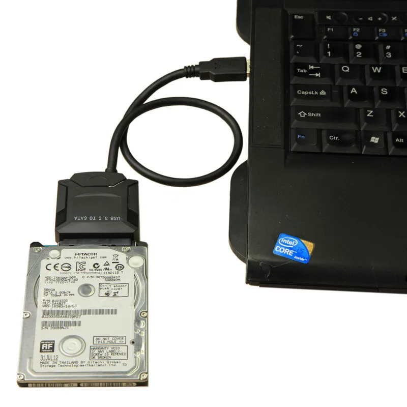 Супер скорость USB 3,0 SATA III адаптер конвертер кабель для 2," 3,5" жесткий диск HDD SSD с DC вход Jack