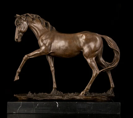 

Copper Brass crafts ation Asian The bestselling Classical quality Horse Statue Bronze sculptures of figures of horses full speed