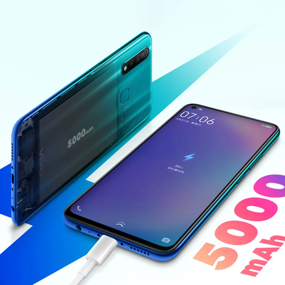 Оригинальный полноэкранный смартфон VIVO Z5x 4 ГБ 64 6 53 дюйма Восьмиядерный процессор