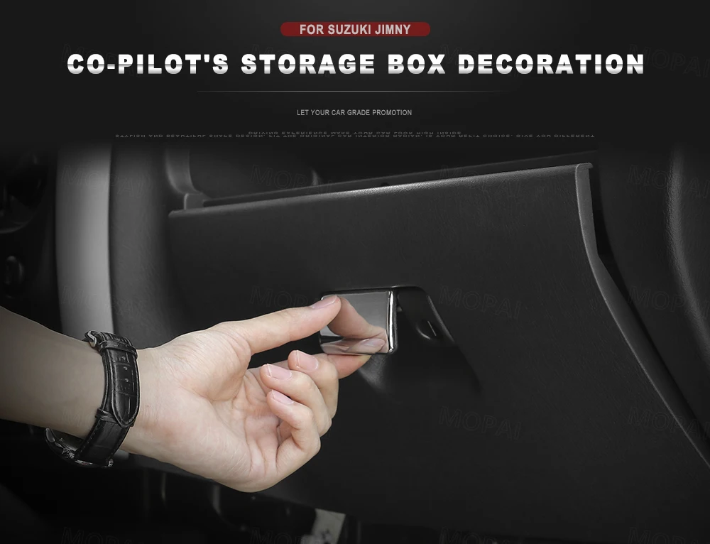 Storage Glove Box Handle Decoration
