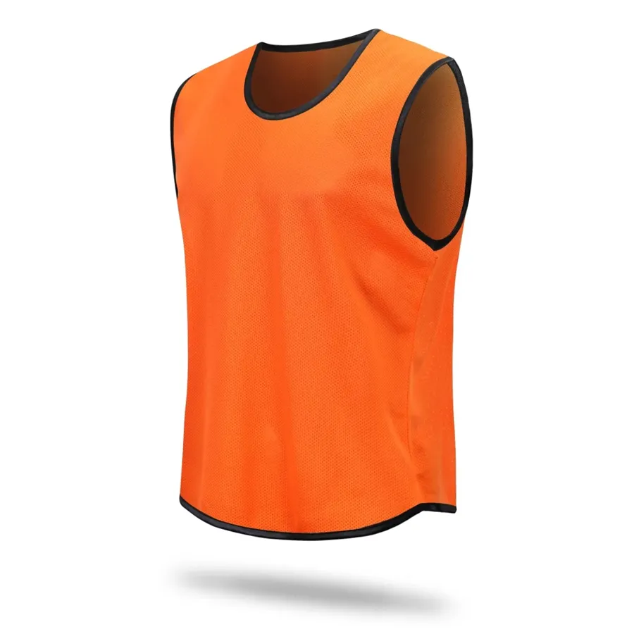 

Men Sleeveless Soccer Training Jerseys Sports Kit Against Vest Football Waistcoat Team Grouping Tops Shirts DIY Customized Draw