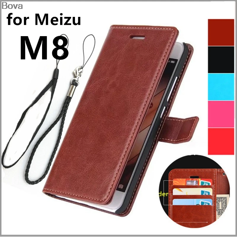 

card holder cover case for Meizu M8 pu leather case for Meizu M8 (5.7" 4GB 64GB ) phone bags
