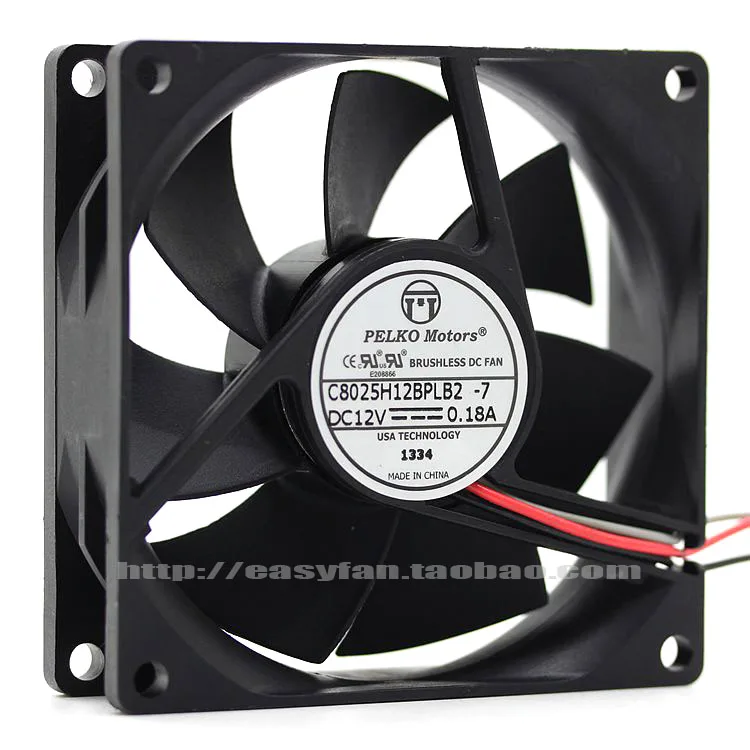 pelko моторы 8025 C8025H12BPLB2-7 DC12V 0.18A Вентилятор охлаждения
