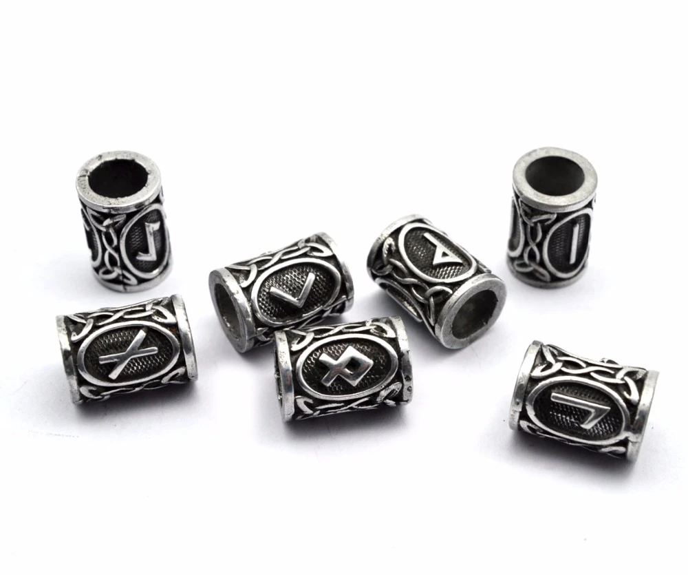 Top runas abalorios hallazgos para pulseras para COLLAR COLGANTE DIY para Barba pelo fotos reales|charm beads|findings beadsbeads beads -