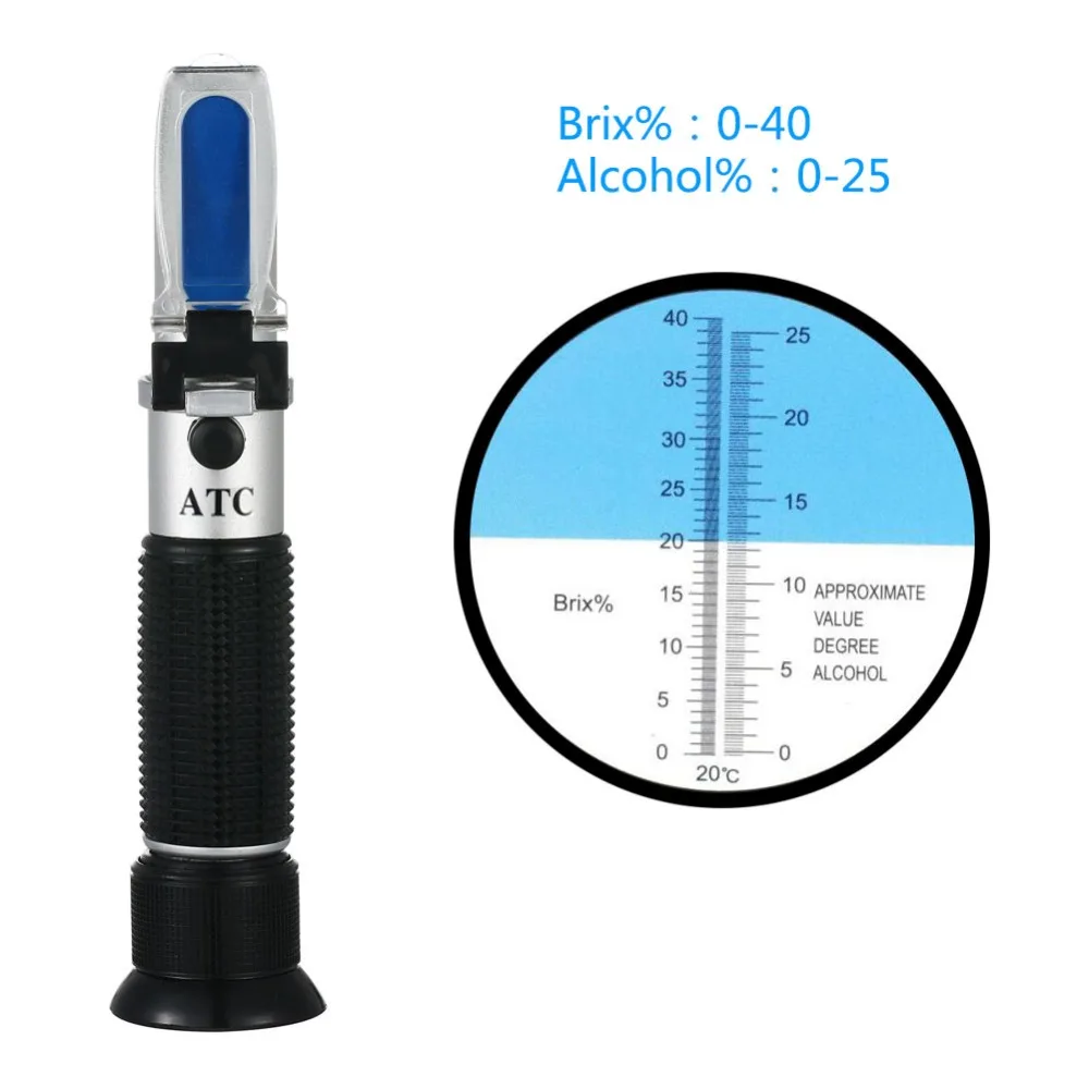 Handheld alcohol refractometer sugar Wine concentration meter