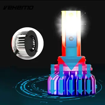 

Vehemo H4 DC12V LED Fog Light LED Headlight Automobile Front Lamp Replacement Car Styling High Power High Beam