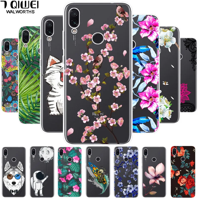 

6.3'' K For Xiaomi Redmi Note 7 Case Soft Silicone Phone Case For Para Xiaomi Redmi Note 7 Case Cover Transparent TPU Note7 Pro