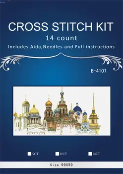 

Russan house Counted Cross Stitch similar dmc Cross Stitch Sets DIY Cross Stitch Kits for Embroidery Home Decor Needlework