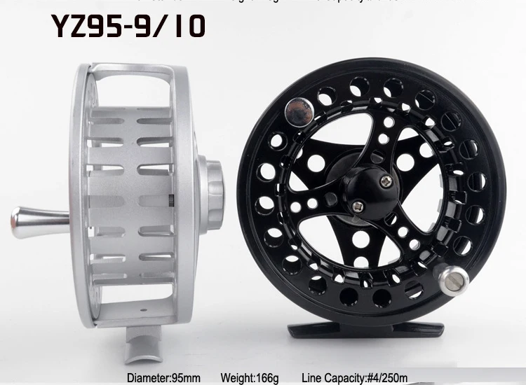 Fly Fishing Reel YZ75-56 78 910 CNC Diecast Machined Aluminum Alloy Fly Reel Large Arbor, LeftRight Handle Changable  (11)