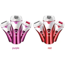 Перезаряжаемый беспроводной 3 в 1 эпилятор, средство для удаления волос Бритва для ног для тела лица и ухода за ногами триммер для женской зоны бикини