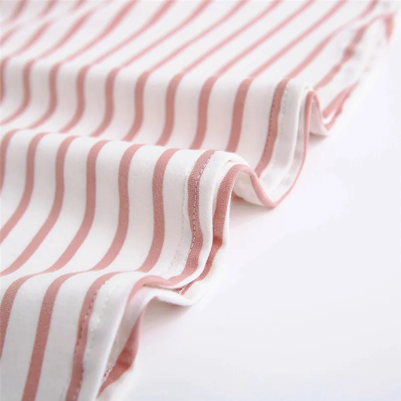 Girls Dress Infant Kids Baby Girl Candy Color Striped Long Sleeve Princess Dress Casual Cotton Dress Baby Girls Clothes JY09#F (25)