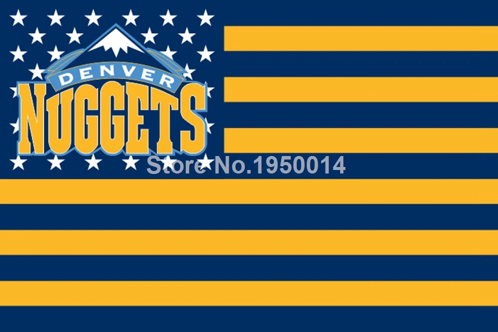 Denver Nuggets Nation Flag 3ft X 5ft Polyester NBA Denver Nuggets