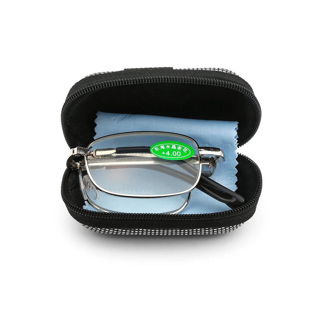 Retro Design Reading Glasses Men Women Folding Spectacles Frame Silver Metal +1.0 +1.5 +2.0 +2.5 +3.0 +3.5 +4