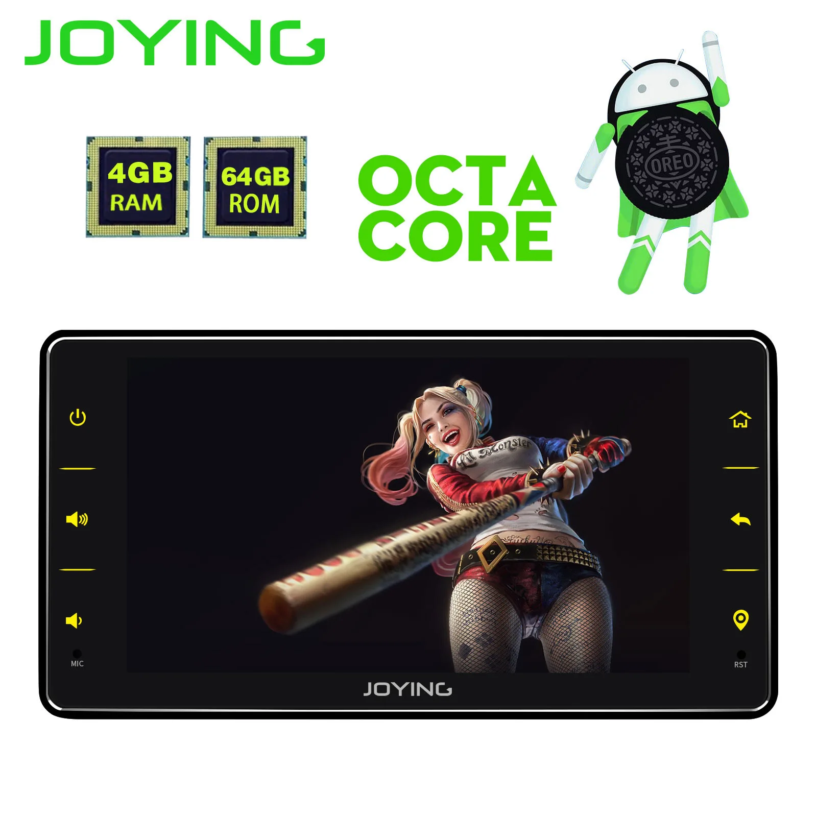 Top 6.2" Single Din Built-in DSP 4G Modem Zlink Head Unit Android 8.1 4GB+64GB Octa Core Car Stereo Radio GPS Navigation OBD Player 4