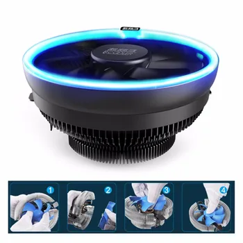 

Pccooler 12cm CPU Cooling Fan with LED Aperture PWM Silent Cooler Hydraulic Bearing 3pin CPU Cooling Radiator Drop Shipping