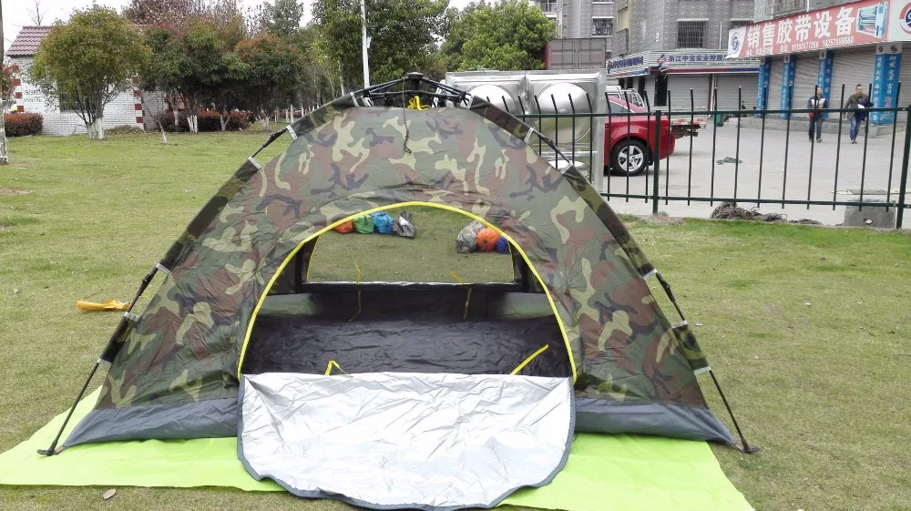 Solar ao ar Tenda de Abertura 3 segundo Pop Protetor Livre Aberto Pessoa Rápida Camo 1 Camada Porta Praia Acampamento Jardim Tendas Pesca up 2 9 Esporte e Lazer