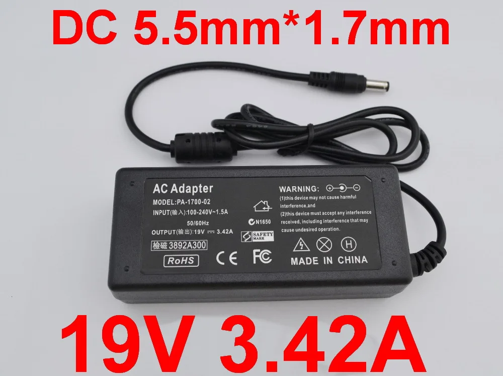 Зарядное устройство для ноутбука Chicony 1 шт. 19 в 3 42 А 65 Вт ACER Gateway MS2285 MS2274 NV78 CPA09-A065N1