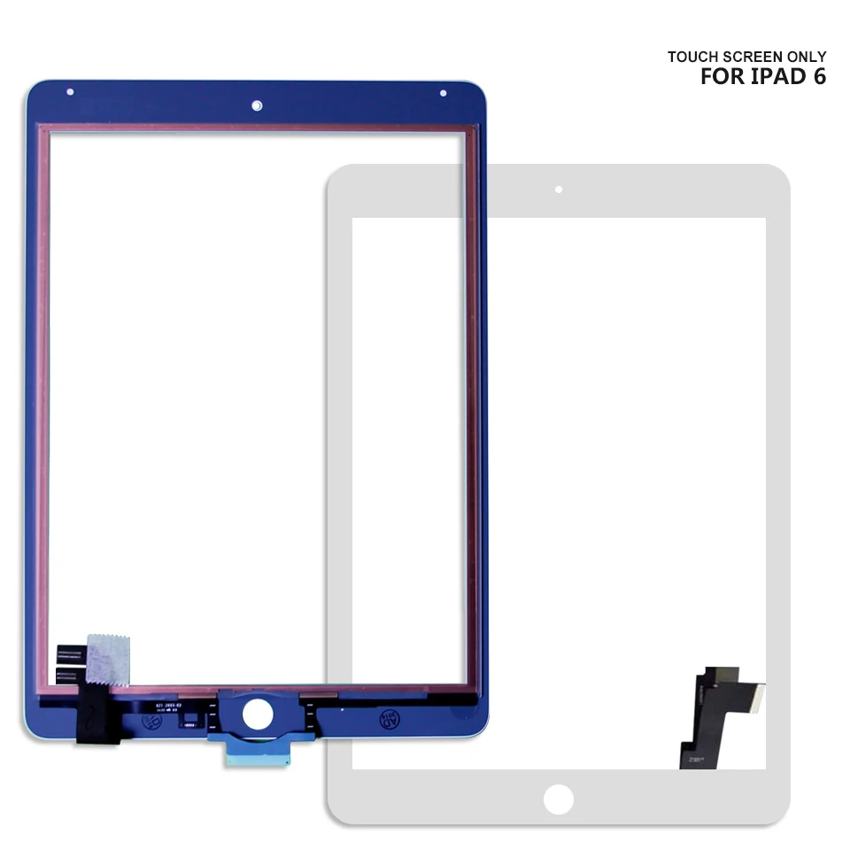 Для ipad Air 2 ipad 6 ipad 6 Air2 A1567 A1566 Сенсорный экран планшета touch Экран Панель аксессуары ремонт Запчасти